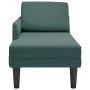 Tumbona almohada y reposabrazo derecho terciopelo verde oscuro by , Daybeds - Ref: Foro24-4009809, Price: 115,63 €, Discount: %