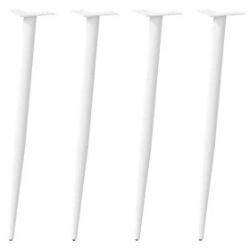 Patas para mesa de centro cónicas 4 uds acero blanco 72-73 cm by , Table legs - Ref: Foro24-4012517, Price: 59,24 €, Discount: %