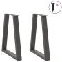 Patas para mesa de centro en forma de V 2 uds antracita acero by , Table legs - Ref: Foro24-4012562, Price: 94,40 €, Discount: %
