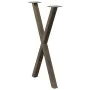 Patas para mesa comedor forma X 2uds acero natural 57x(72-73)cm von , Tischbeine - Ref: Foro24-4012915, Preis: 57,96 €, Rabat...
