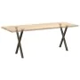 Patas para mesa comedor forma X 2uds acero natural 57x(72-73)cm von , Tischbeine - Ref: Foro24-4012915, Preis: 57,96 €, Rabat...