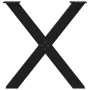 Patas para mesa de comedor en forma de X 2 uds acero negro by , Table legs - Ref: Foro24-4012976, Price: 97,74 €, Discount: %