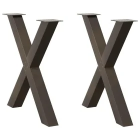 Patas para mesa comedor forma X 2uds acero natural 80x(72-73)cm von , Tischbeine - Ref: Foro24-4012983, Preis: 111,17 €, Raba...