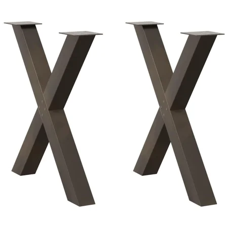 Patas para mesa comedor forma X 2uds acero natural 80x(72-73)cm von , Tischbeine - Ref: Foro24-4012983, Preis: 111,17 €, Raba...