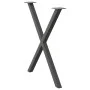 Patas para mesa de comedor en forma de X 2 uds antracita acero by , Table legs - Ref: Foro24-4012922, Price: 61,08 €, Discoun...