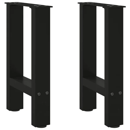 Patas de mesa de centro acero negro 2 uds 38x(42-43) cm de , Patas para mesas - Ref: Foro24-4013276, Precio: 57,46 €, Descuen...
