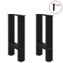 Patas de mesa de centro acero negro 2 uds 38x(42-43) cm de , Patas para mesas - Ref: Foro24-4013276, Precio: 57,46 €, Descuen...
