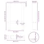 Patas de mesa de centro acero antracita 2 uds 28x(42-43) cm von , Tischbeine - Ref: Foro24-4013274, Preis: 55,21 €, Rabatt: %