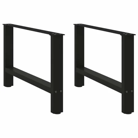 Patas de mesa de centro acero negro 2 uds 70x(42-43) cm von , Tischbeine - Ref: Foro24-4013288, Preis: 70,23 €, Rabatt: %