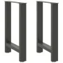 Patas de mesa de centro acero antracita 2 uds 60x(72-73) cm von , Tischbeine - Ref: Foro24-4013306, Preis: 88,84 €, Rabatt: %