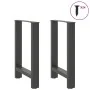 Patas de mesa de centro acero antracita 2 uds 60x(72-73) cm von , Tischbeine - Ref: Foro24-4013306, Preis: 88,84 €, Rabatt: %