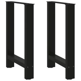 Patas de mesa de centro acero negro 2 uds 60x(72-73) cm by , Table legs - Ref: Foro24-4013304, Price: 81,80 €, Discount: %