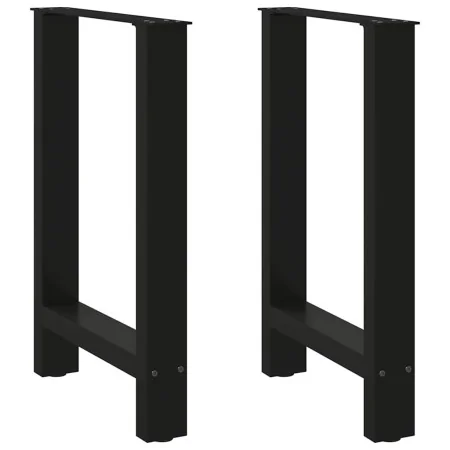 Patas de mesa de centro acero negro 2 uds 60x(72-73) cm de , Patas para mesas - Ref: Foro24-4013304, Precio: 74,72 €, Descuen...