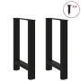 Patas de mesa de centro acero negro 2 uds 60x(72-73) cm de , Patas para mesas - Ref: Foro24-4013304, Precio: 74,72 €, Descuen...
