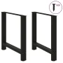 Patas de mesa de centro acero negro 2 uds 80x(72-73) cm de , Patas para mesas - Ref: Foro24-4013312, Precio: 86,70 €, Descuen...