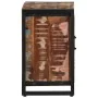 Mesitas de noche 2 uds multicolor madera maciza rugosa mango de , Mesitas de noche - Ref: Foro24-4013566, Precio: 219,65 €, D...
