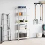 Estantería almacenaje 5 niveles contrachapada y acero plata by , Industrial shelving - Ref: Foro24-4016938, Price: 40,14 €, D...