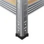 Estantería almacenaje 5 niveles contrachapada y acero plata by , Industrial shelving - Ref: Foro24-4016938, Price: 40,14 €, D...