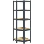 Estantería de esquina 5 niveles madera y acero gris antracita von , Industrieregale - Ref: Foro24-4016946, Preis: 51,90 €, Ra...