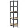 Estantería de esquina 5 niveles madera y acero gris antracita von , Industrieregale - Ref: Foro24-4016946, Preis: 51,90 €, Ra...