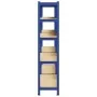 Estanterías de 5 baldas 2 uds madera contrachapada y acero azul de , Estanterías industriales - Ref: Foro24-4016950, Precio: ...