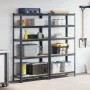 Estante almacenaje 5 niveles 2 uds acero y madera contrachapada von , Industrieregale - Ref: Foro24-4016952, Preis: 90,02 €, ...
