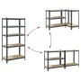 Estantería resistente 5 niveles madera contrachapada von , Industrieregale - Ref: Foro24-4016959, Preis: 63,94 €, Rabatt: %