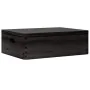 Caja de madera tapa y asas madera maciza pino negra 40x30x13 cm von , Aufbewahrungskörbe - Ref: Foro24-4017397, Preis: 28,64 ...