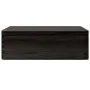 Caja de madera tapa y asas madera maciza pino negra 40x30x13 cm von , Aufbewahrungskörbe - Ref: Foro24-4017397, Preis: 28,64 ...