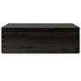 Caja de madera con tapa madera maciza de pino negra 40x30x13 cm by , Storage baskets - Ref: Foro24-4017395, Price: 38,01 €, D...
