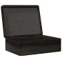 Caja de madera con tapa madera maciza de pino negra 40x30x13 cm by , Storage baskets - Ref: Foro24-4017395, Price: 38,01 €, D...