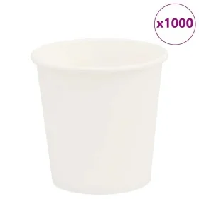 Tazas de café de papel 1000 uds 4oz 100ml blanco by , Disposable cups - Ref: Foro24-4102790, Price: 41,96 €, Discount: %