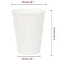 Tazas de café de papel 1000 uds 12oz 300ml blanco von , Einwegbecher - Ref: Foro24-4102792, Preis: 92,57 €, Rabatt: %