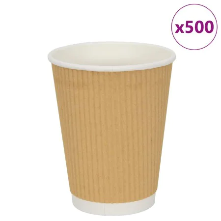 Tazas de café de papel 500 uds 12oz 300ml marrón von , Einwegbecher - Ref: Foro24-4102800, Preis: 77,27 €, Rabatt: %