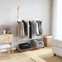 Perchero con ganchos y ruedas 100x35x157 cm bambú by , Dresser Organizers and Bar Hangers - Ref: Foro24-4008915, Price: 40,81...
