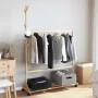 Perchero con ganchos y ruedas 100x35x157 cm bambú by , Dresser Organizers and Bar Hangers - Ref: Foro24-4008915, Price: 40,81...