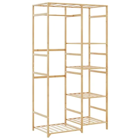 Perchero con estantes bambú 100x50x184,5 cm by , Dresser Organizers and Bar Hangers - Ref: Foro24-4008920, Price: 113,06 €, D...