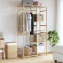 Perchero con estantes bambú 100x50x184,5 cm by , Dresser Organizers and Bar Hangers - Ref: Foro24-4008920, Price: 113,06 €, D...