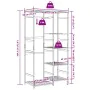 Perchero con estantes bambú 100x50x184,5 cm by , Dresser Organizers and Bar Hangers - Ref: Foro24-4008920, Price: 113,06 €, D...