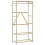 Perchero con estantes bambú 80x40x175 cm by , Dresser Organizers and Bar Hangers - Ref: Foro24-4008922, Price: 74,64 €, Disco...