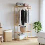 Perchero con estantes bambú 80x40x175 cm by , Dresser Organizers and Bar Hangers - Ref: Foro24-4008922, Price: 74,64 €, Disco...