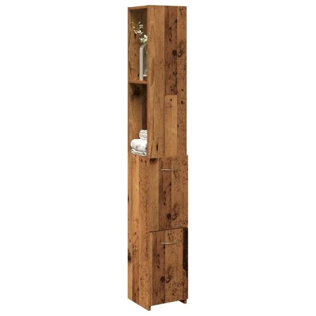 Armario de baño madera contrachapada madera vieja 25x25x170 cm by , Bathroom furniture - Ref: Foro24-856652, Price: 74,50 €, ...