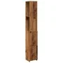 Armario de baño madera contrachapada madera vieja 25x25x170 cm by , Bathroom furniture - Ref: Foro24-856652, Price: 74,50 €, ...