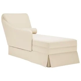 Chaise longue respaldo reposabrazos derecho terciopelo lino de , Divanes - Ref: Foro24-4009790, Precio: 128,76 €, Descuento: %