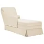 Chaise longue respaldo reposabrazos derecho terciopelo lino de , Divanes - Ref: Foro24-4009790, Precio: 129,14 €, Descuento: %