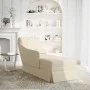 Chaise longue respaldo reposabrazos derecho terciopelo lino de , Divanes - Ref: Foro24-4009790, Precio: 129,14 €, Descuento: %