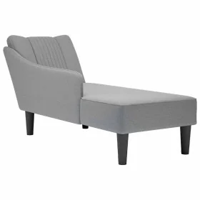 Chaise longue con reposabrazos derecho tela gris claro by , Daybeds - Ref: Foro24-4009800, Price: 93,75 €, Discount: %