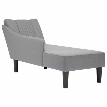 Chaise longue con reposabrazos derecho tela gris claro by , Daybeds - Ref: Foro24-4009800, Price: 93,75 €, Discount: %