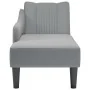 Chaise longue con reposabrazos derecho tela gris claro by , Daybeds - Ref: Foro24-4009800, Price: 93,75 €, Discount: %