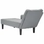 Chaise longue con reposabrazos derecho tela gris claro by , Daybeds - Ref: Foro24-4009800, Price: 93,75 €, Discount: %